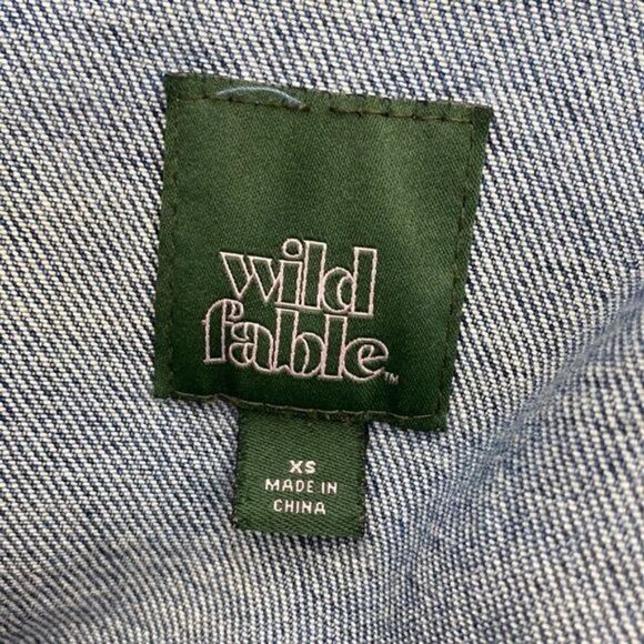 Wild Fable Cropped Denim Jacket Size XS - Picture 8 of 8